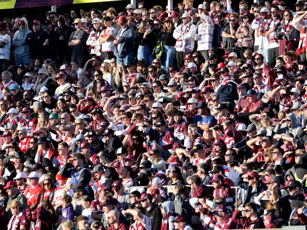 Manly is heading towards a record attendance season in 2025. Picture: Damian Shaw