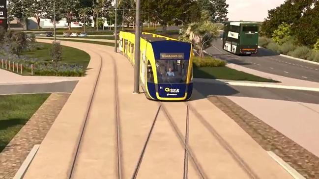 The tram extension has been delayed.