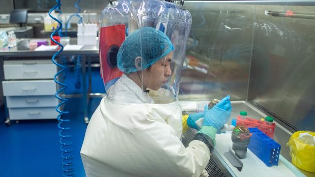 China’s Biosafety Laboratory in Wuhan. Picture: Johannes Eiselle/AFP