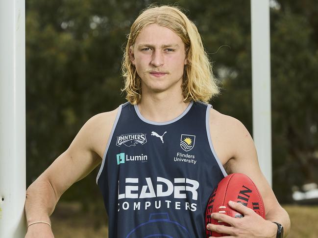 AFL draft prospect, Jack Delean at Flinders Uni Oval in Bedford Park, Tuesday, Nov. 14, 2023. Picture: Matt Loxton