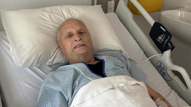 Kay Nyland's husband, Dick, has recently been hospitalised with the pensioners unsure how they will pay for his mounting medical bills. Picture: Supplied.