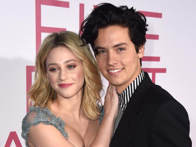 Lili Reinhart and Cole Sprouse. Picture: Getty