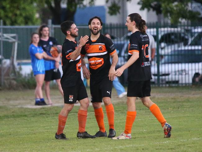 Edge Hill United FC v Mareeba Bulls. FQ Far North 2024. Elimination match, finals week one. Photo: Gyan-Reece Rocha