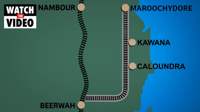 Beerwah to Maroochydore rail line