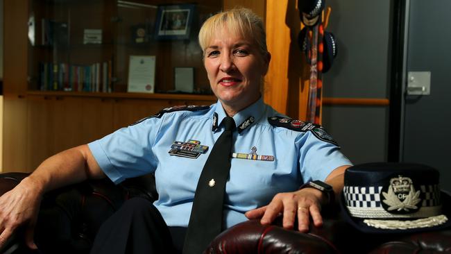 Queensland Police Commissioner Katrina Carroll at police headquarters. Picture: David Clark/AAP