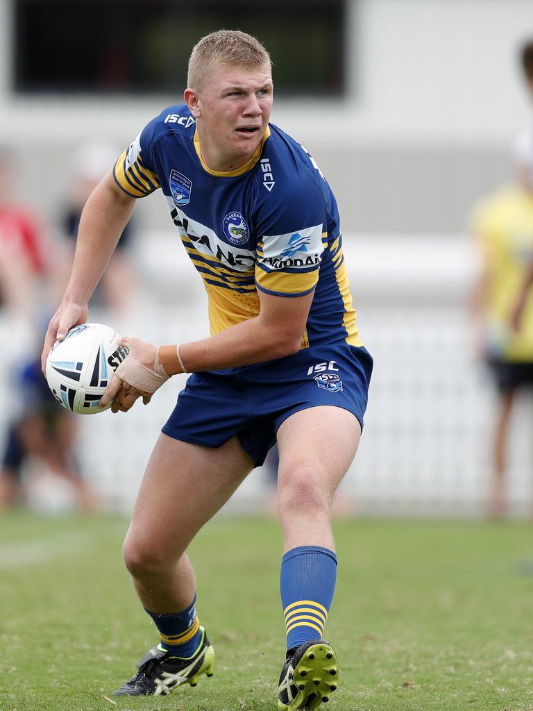 The Temora tearaway Charlie Guymer in action for the Eels junior sides. (Credit: Bryden Sharp).