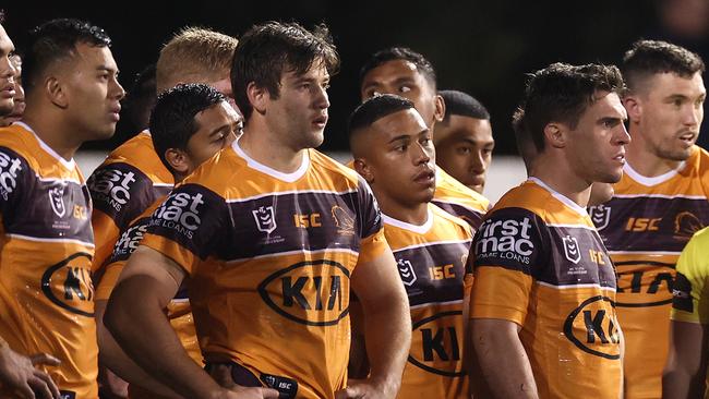 The Broncos had now answers against the Wests Tigers. Picture: Getty Images