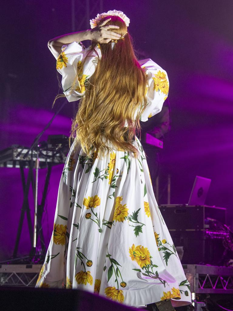 Friday nights headline act Vera Blue performs at the Toowoomba Carnival of Flowers Festival of Food and Wine. Friday, September 9, 2022. Picture: Nev Madsen.