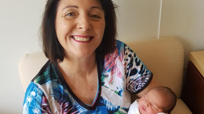 Gold Coast Mayoress Ruth Tate with her grandchild, Anna Elizabeth Tate. Picture: Tate family