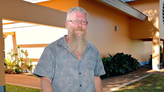 Richard Simpson leaves Katherine Local Court after appearing at the inquest into the disappearance of Paddy Moriarty