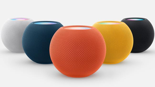 Apple launched its HomePod Mini smart speaker in new colours, including orange, yellow and blue.