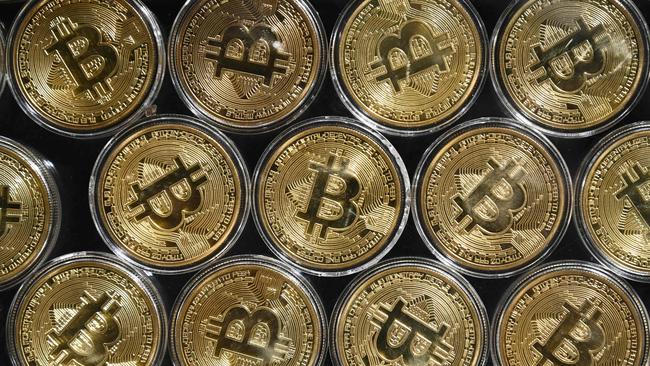 Bitcoin value is up more than 180 per cent this year. Picture: AFP