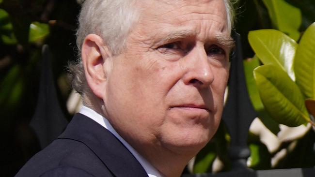 Prince Andrew after attending an Easter service at Windsor Castle on April 9. Picture: Yui Mok/AFP