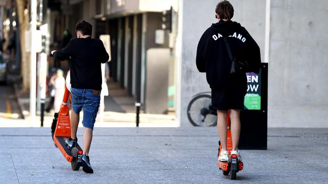 The Sunshine Coast Council is pushing for speed-limiting devices on e-scooters but an industry insider says there are better alternatives to curb risky behaviour. Picture: David Clark