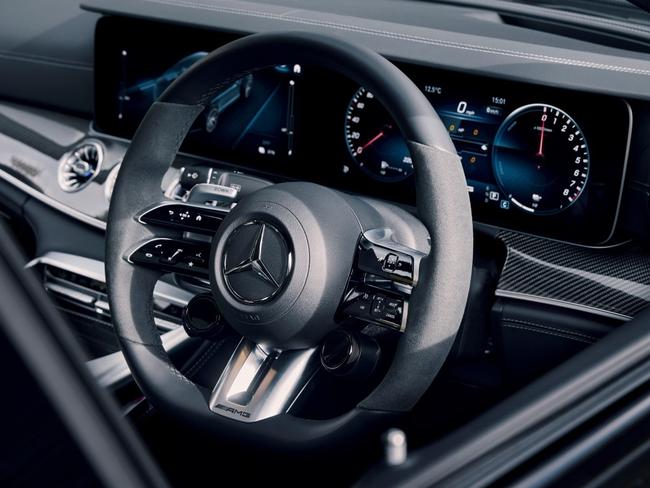 The Mercedes-AMG GT 63’s dash.