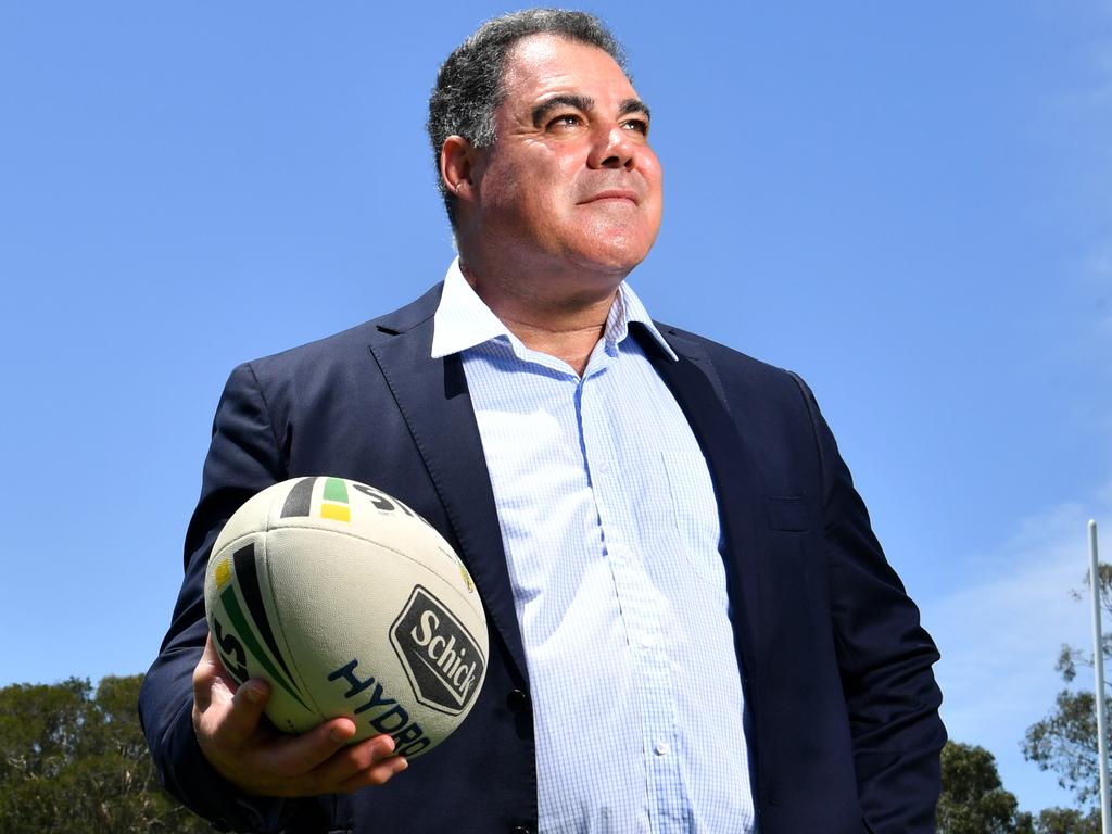 Mal Meninga is seen posing for a photograph at the Titans High Performance Centre on the Gold Coast, Wednesday, November 7, 2018. Mr Meninga, who is the current Australian team coach has joined the Gold Coast Titans NRL club as their head of performance and culture. (AAP Image/Darren England) NO ARCHIVING, EDITORIAL USE ONLY