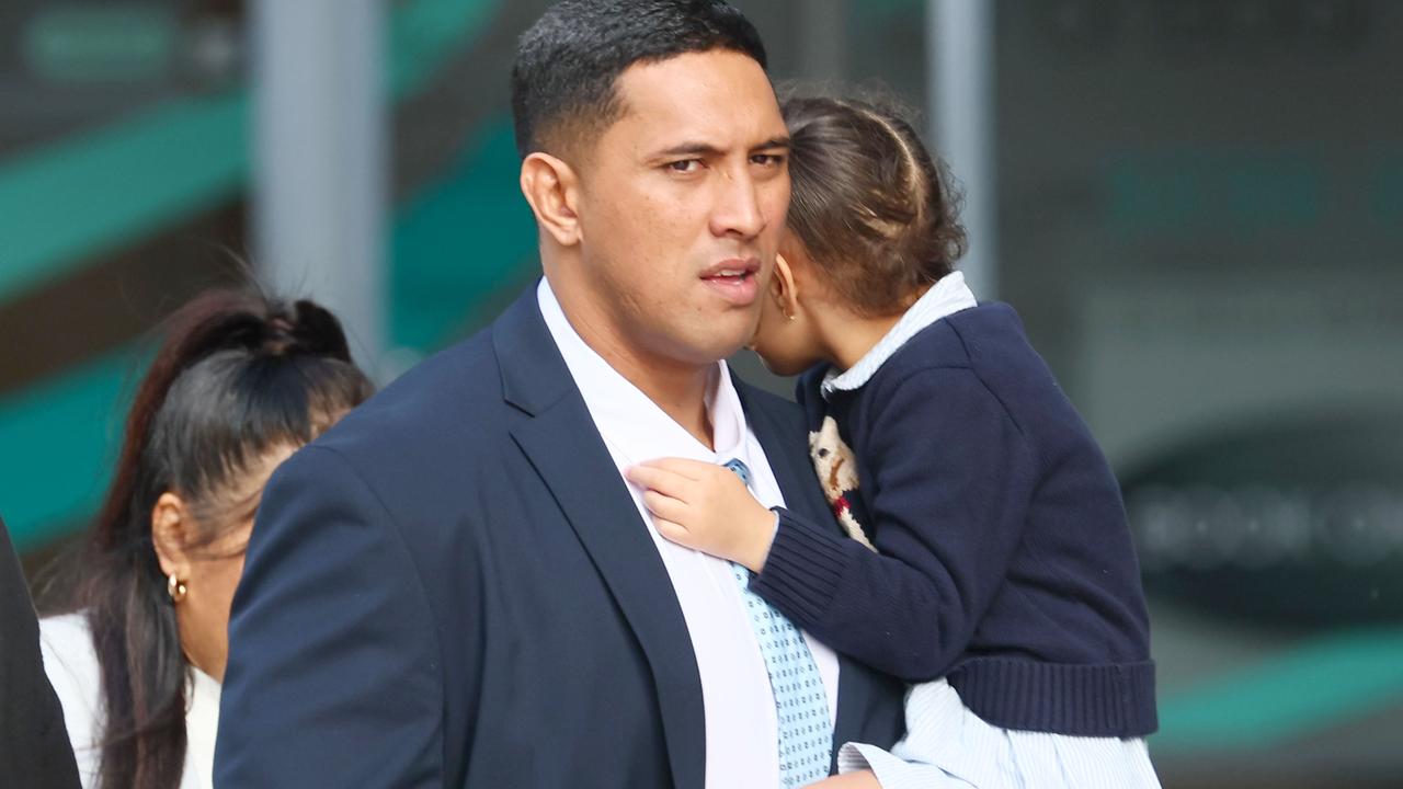BRISBANE, AUSTRALIA - NewsWire Photos JUNE 2, 2025: Oshae Jackson Tuiasau arriving for the first day of his unlawful striking cuasing death trial in Brisbane. Picture: NewsWire/Tertius Pickard