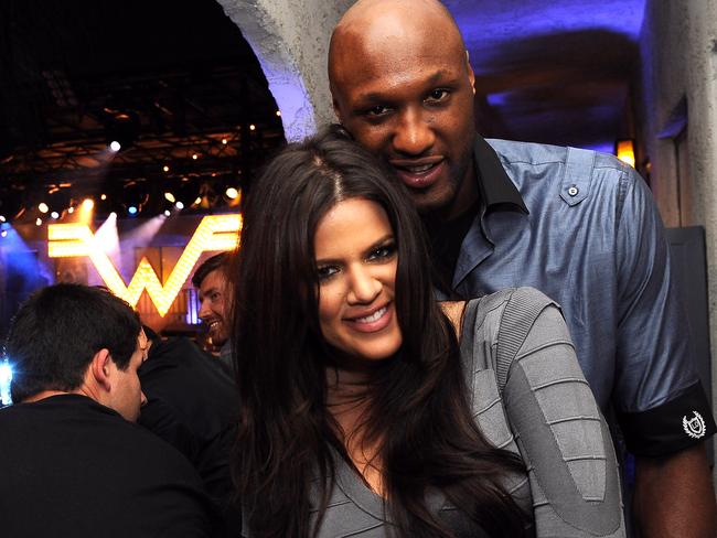 HOLLYWOOD - SEPTEMBER 21: Television personality Khloe Kardashian (L) and Los Angeles Laker Lamar Odom attend the 
