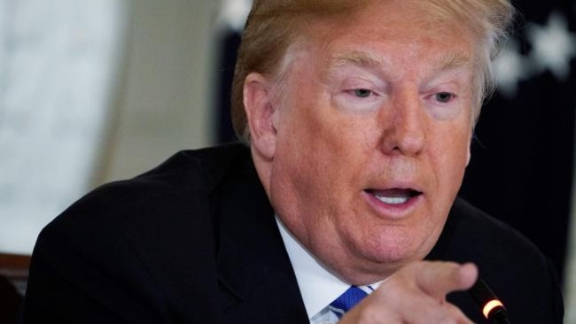 Donald Trump speaks during a meeting on infrastructure with state and local officials at the White House. (Image: AFP)