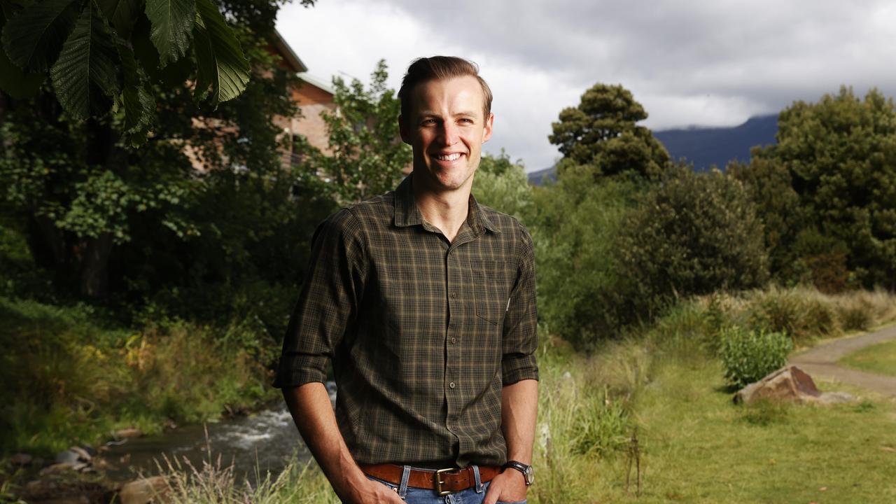 City of Hobart councillor Ryan Posselt wants a dangerous interchange fixed. Picture: Nikki Davis-Jones