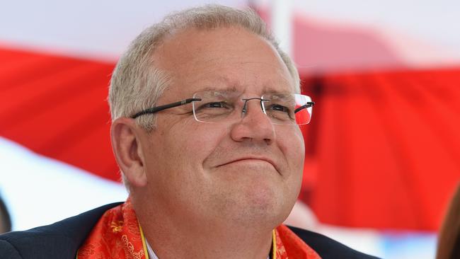 Prime Minister Scott Morrison in Box Hill for Lunar New Year celebrations on the weekend. Picture: Lawrence Pinder