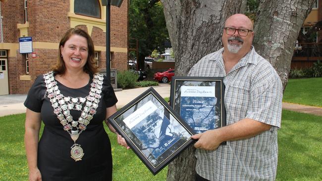 Ipswich Mayor Teresa Harding does not wear the city’s mayoral robe formerly worn by Pisasale.