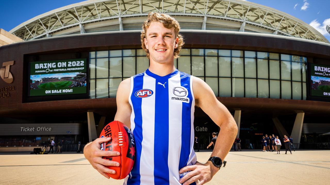 Jason Horne-Francis will debut in round 1. Picture: James Elsby/AFL Photos via Getty Images