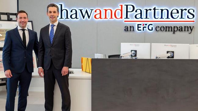 Shaw and Partners senior portfolio managers Stephen Lyle and Christopher Wollermann.