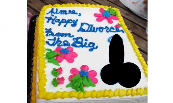 divorce cakes for her