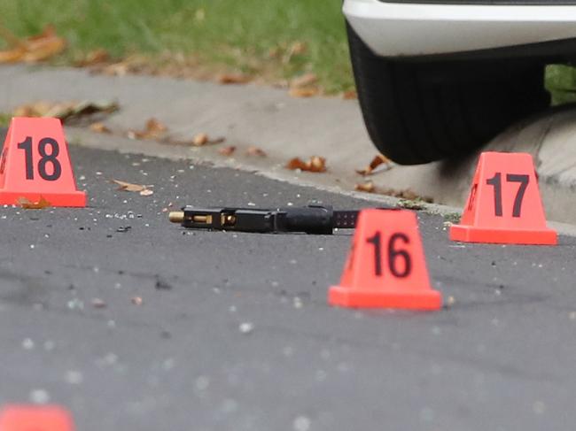 It’s unclear why the gun was left at the scene. Picture: David Crosling