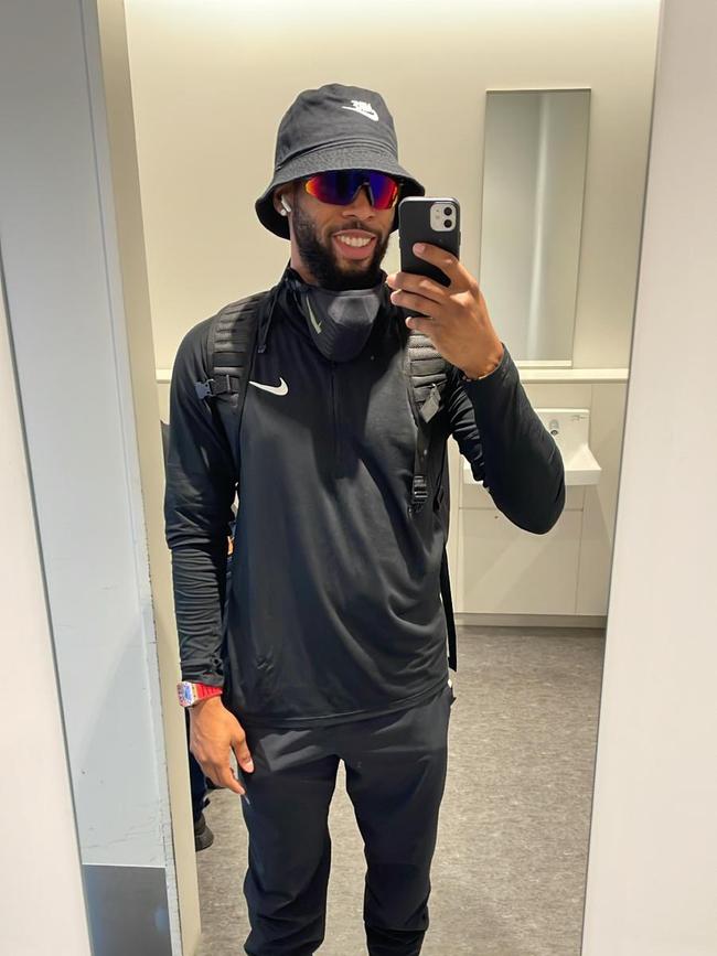 Gary Browne in his all black threads and bucket hat that set the standard for his import teammates. Picture: Instagram