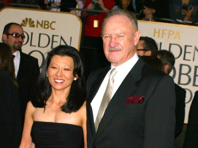 Gene Hackman & wife Betsy Arakawa during The 60th Annual Golden Globe Awards - Arrivals at The Beverly Hilton Hotel in Beverly Hills, California, United States. (Photo by Jeffrey Mayer/WireImage)