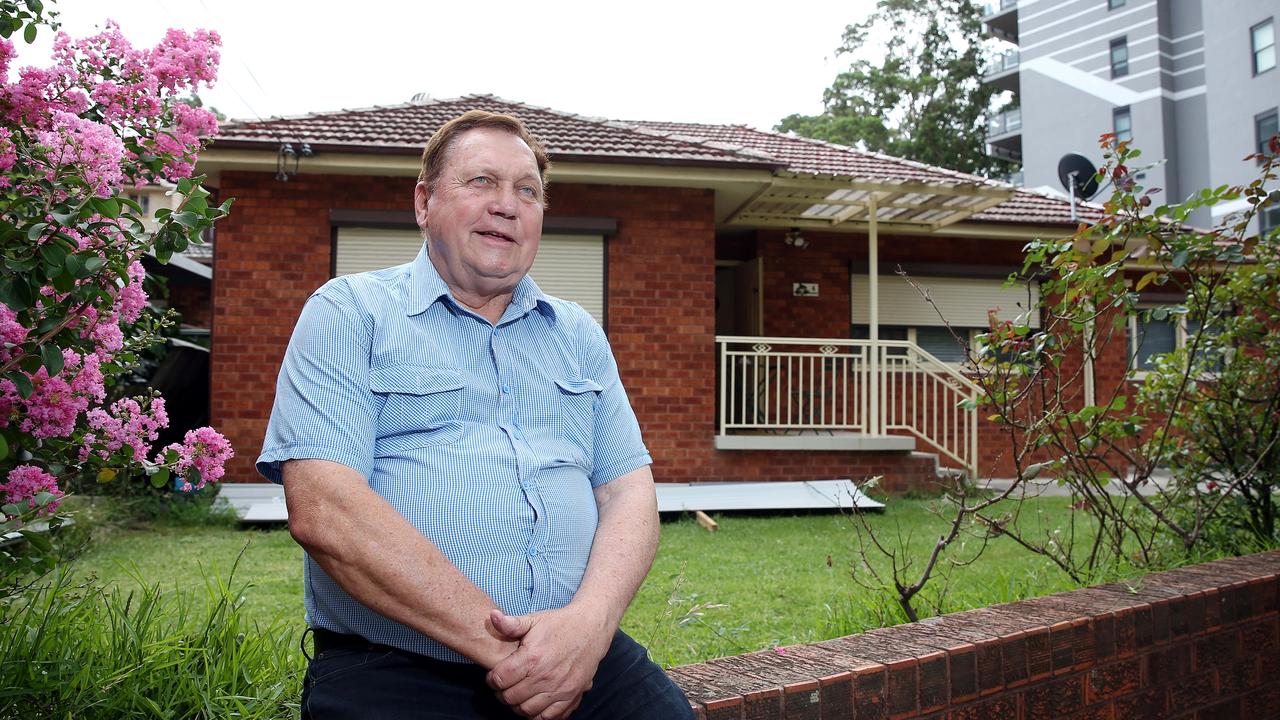 George Gruchot outside his family home in Bankstown. Picture: Tim Hunter