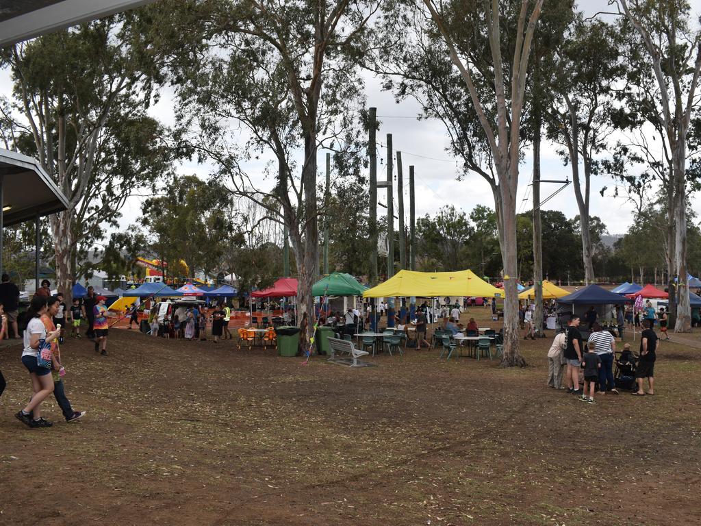 The school grounds were filled with all manner of sights, stalls, and attractions