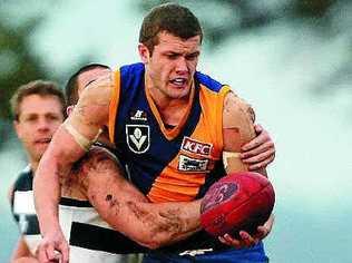 Caloundra’s Sam Reid in action for Williamstown in the VFL.