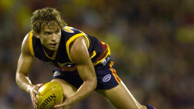 D/IFootballer David Gallagher.AFL football - Adelaide Crows vs North Melbourne Kangaroos match at Football Park 06 May 2000.   a/ct/Football/AFL