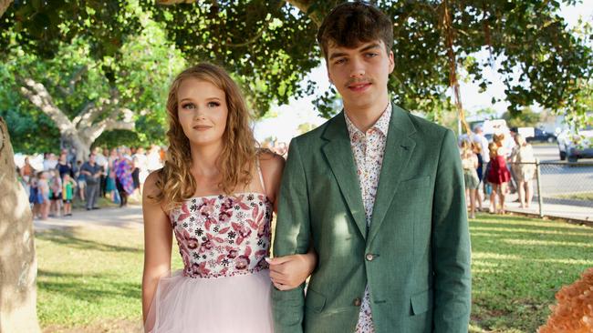 Chantel Short and Joel Seganto at the Bowen State High School Year 12 Formal held on Friday, November 18, 2022.
