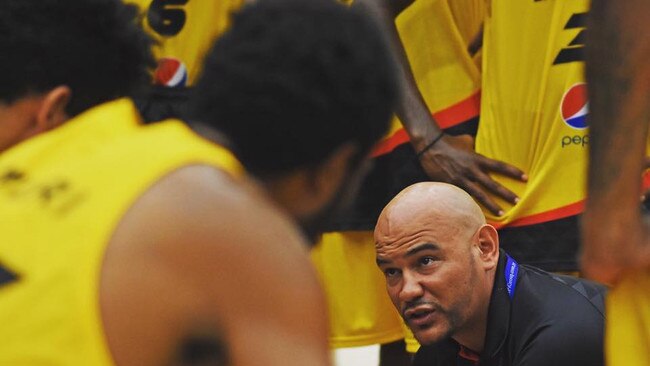 Joel Khalu coached the PNG men’s national team to a gold medal at the FIBA Melanesia Basketball Cup in 2017.