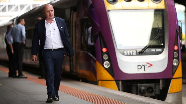 Former V/Line chief executive James Pinder was sacked in October last year following corruption allegations. Picture: Alison Wynd