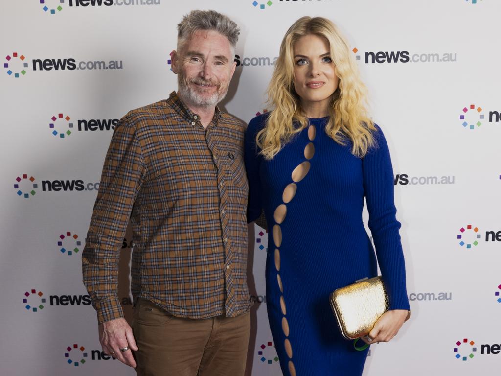 Huhgesy and Erin Molan at a news.com.au event. Picture: Byron Martin/news.com.au