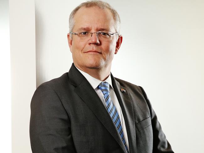 EMBARGOED FOR BUDGET 9 MAY 2017CAN NOT BE DIGITALLY ALTERED AS PER AGREEMENT WITH SCOTT MORRISON OFFICE.Treasurer Scott Morrison ahead of the 2017 Federal Budget. Picture: Sam Ruttyn