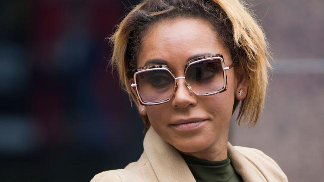 Mel B leaves a courthouse in Los Angeles during divorce proceedings with ex Stephen Belafonte in 2017. Picture: AFP / Robyn Beck