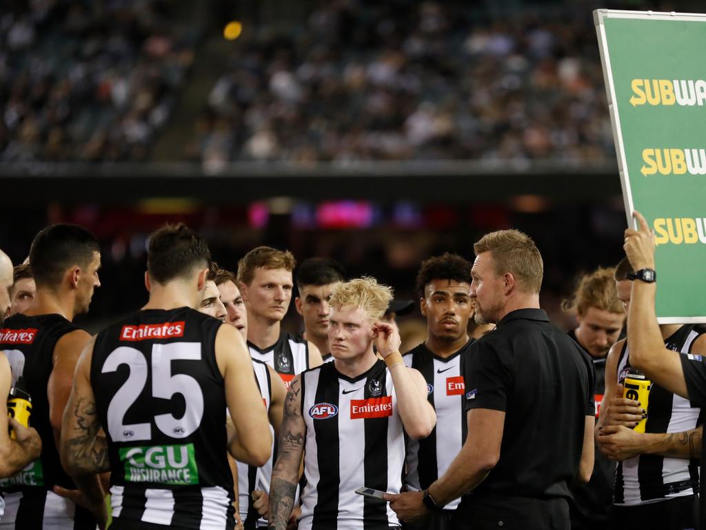 Nathan Buckley is going to swing away.