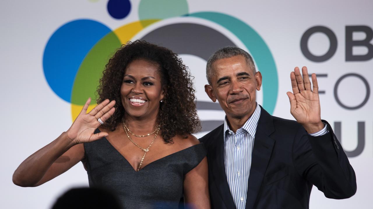 Michele Obama also spoke at the summit. Picture: Ashlee Rezin Garcia/Chicago Sun-Times via AP