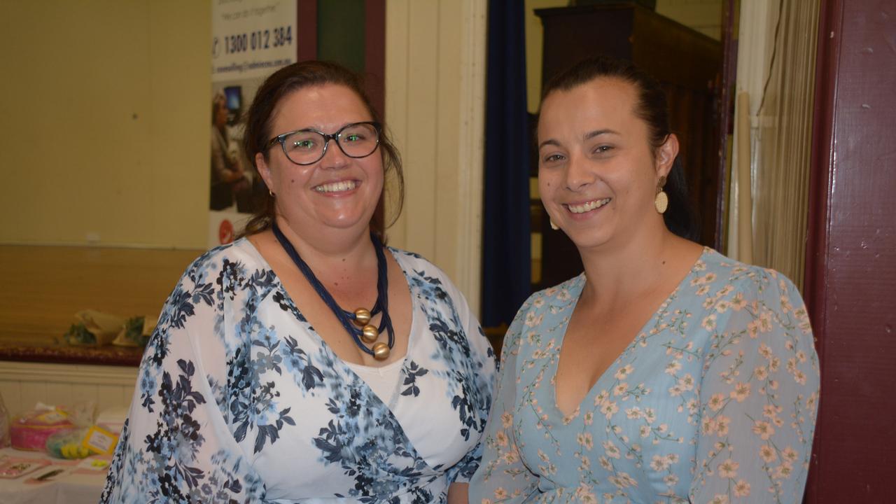 Kumbia Kindy team Jodie Black and Jessica Simpkins at their International Women's Day lunch on March 8, 2020. (Photo: Jessica McGrath)