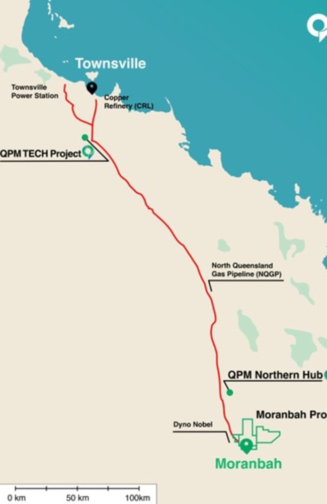 Queensland Pacific Metals' projects across the state.