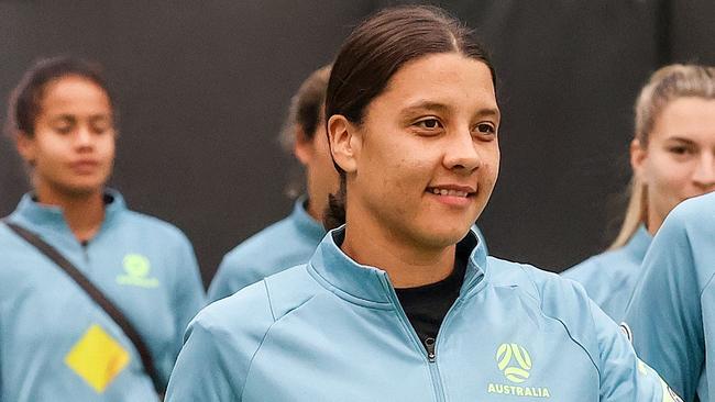 Matildas captain Sam Kerr is a record goal scorer for Australia. Picture NCA NewsWire / Ian Currie