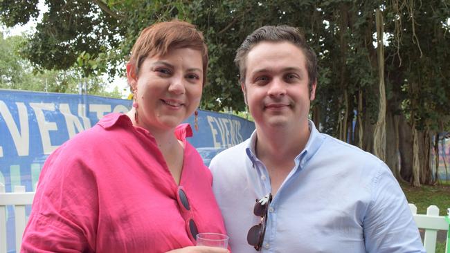 Rachel and Tom at the Rockhampton Jaguar Land Rover Pop-Up Polo on June 3, 2023. Picture: Aden Stokes
