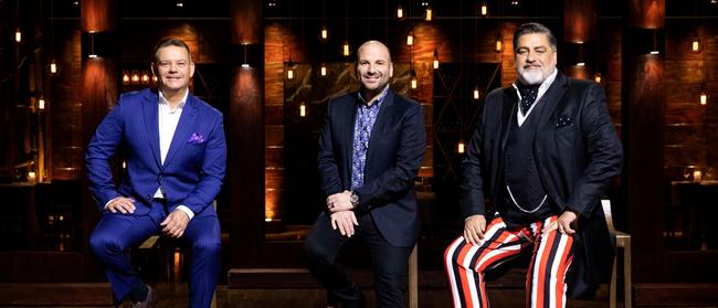 Re-charged … Gary Mehigan, George Calombaris and Matt Preston in a new season of Ten’s MasterChef Australia. Picture: Supplied/Ten