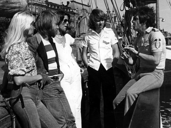 Swede dreams: Molly Meldrum interviews ABBA in Stockholm in 1976, planting seeds for an Australian tour.